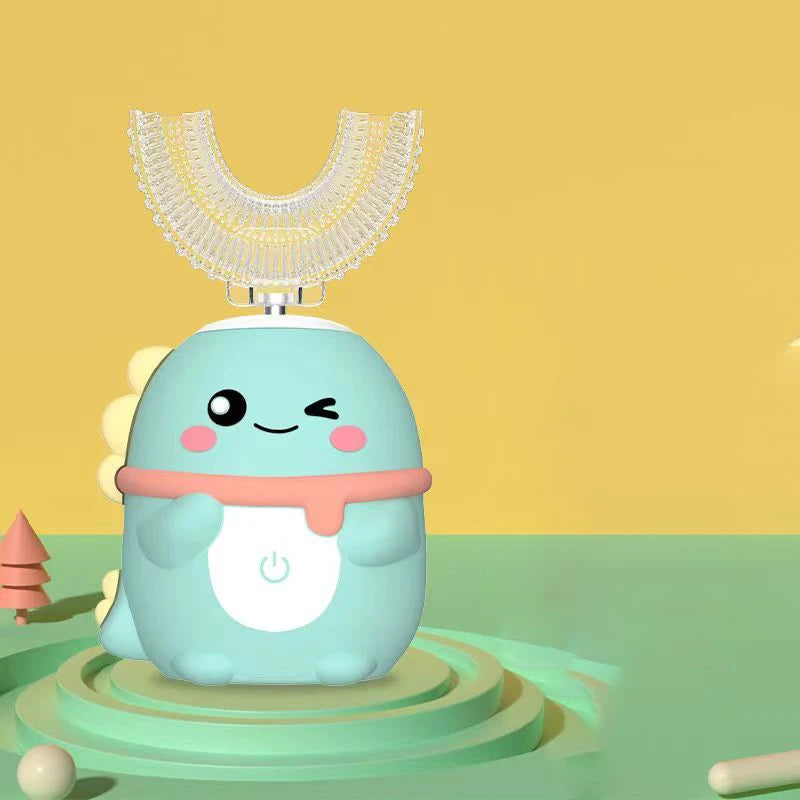 Escova de Dentes Elétrica Infantil Formato U 360° | Automática Sônica com Temporizador - SmileBuddy™