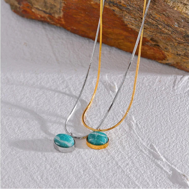 Colar de Amazonite Natural - Sagrado Feminino