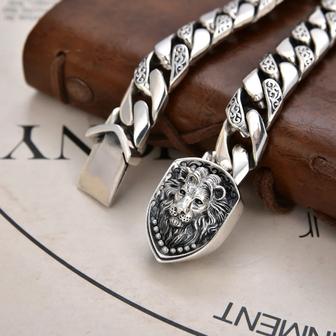 LionHeart Silver - Bracelete de Prata Sterling S925 | Poder e Exclusividade