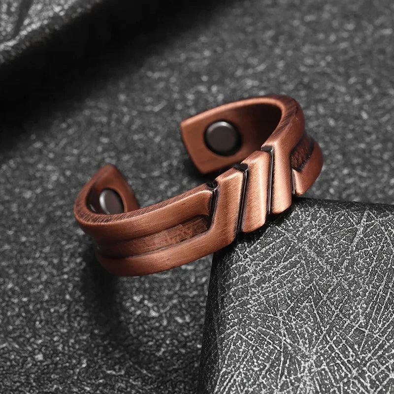 Anel de Cobre Puro 99.9% com Magnetos | 18 Modelos