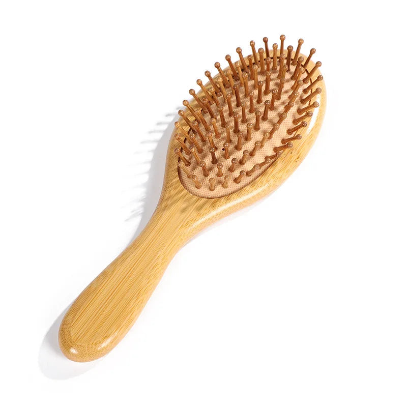 BambooFlow™ - Escova Massageadora de Bambu Natural | Reduz Queda Capilar e Estimula Crescimento