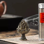 Incensário Boshan MountainMist™ | Bronze Vintage Dinastia Han - Arte Ancestral Chinesa