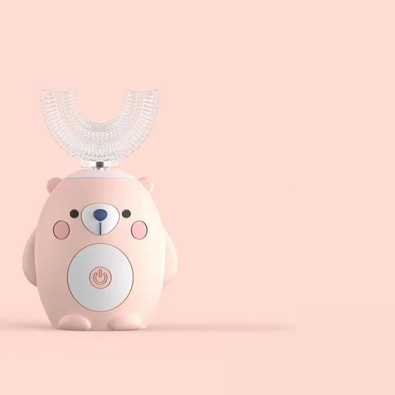 Escova de Dentes Elétrica Infantil Formato U 360° | Automática Sônica com Temporizador - SmileBuddy™