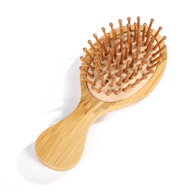 BambooFlow™ - Escova Massageadora de Bambu Natural | Reduz Queda Capilar e Estimula Crescimento