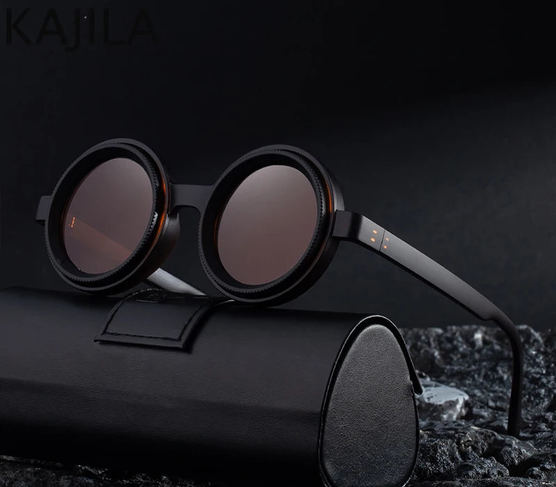 Óculos de Sol Steampunk com Lente Ajustável - Regulagem de Luminosidade
