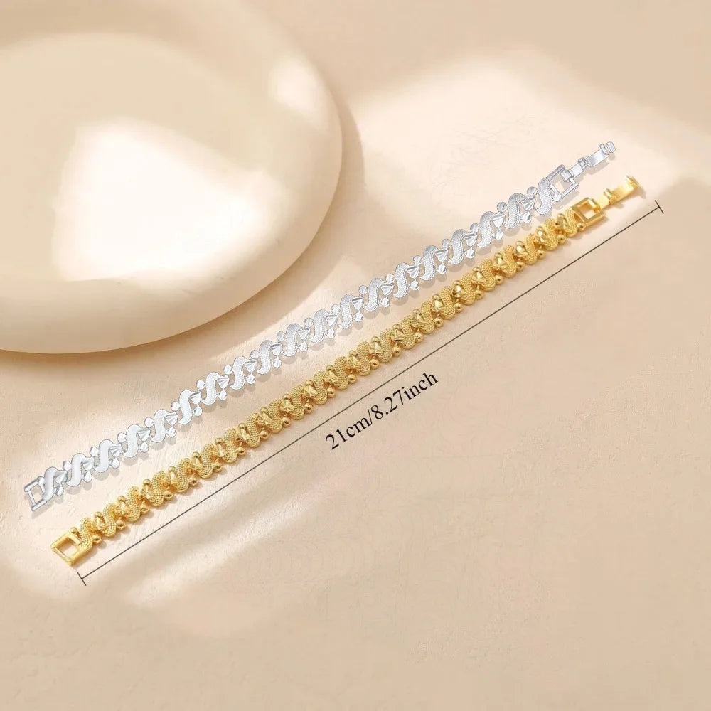 Bracelete de Cobre Puro Estilo Cubano | Elegância Unissex e Bem-estar - CubanLux™