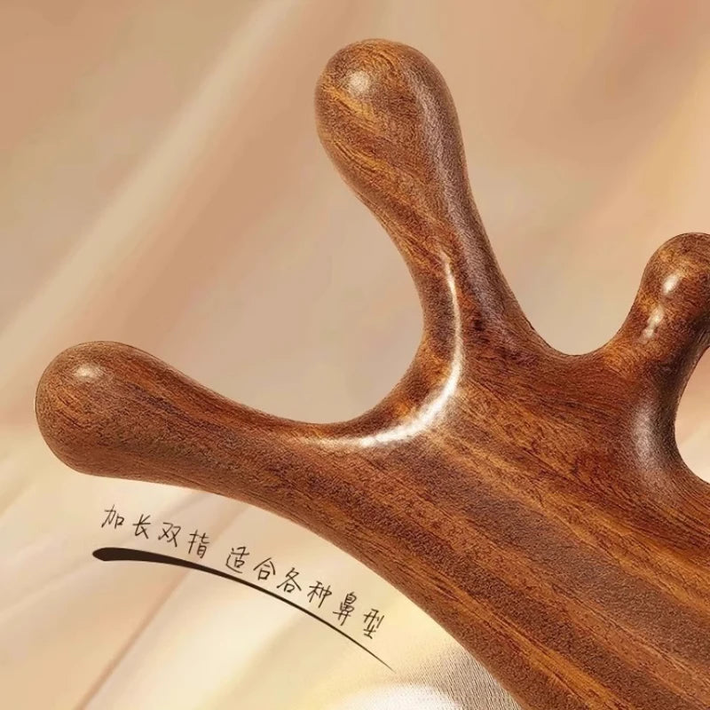 SandalFlow™ Gua Sha - Massageador Terapêutico de Sândalo | Gua Sha Corporal e Facial