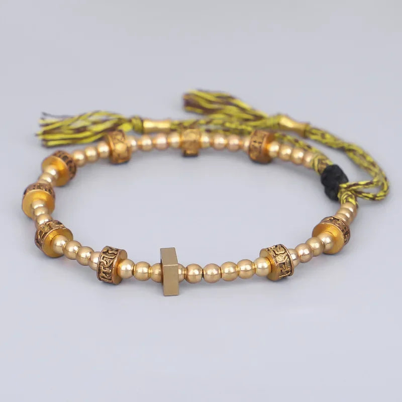 Pulseira de Cobre Mantra Tibetano – Om Mani Padme Hum