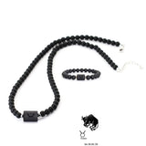 Conjunto Zodíaco - Colar e Bracelete de Onix