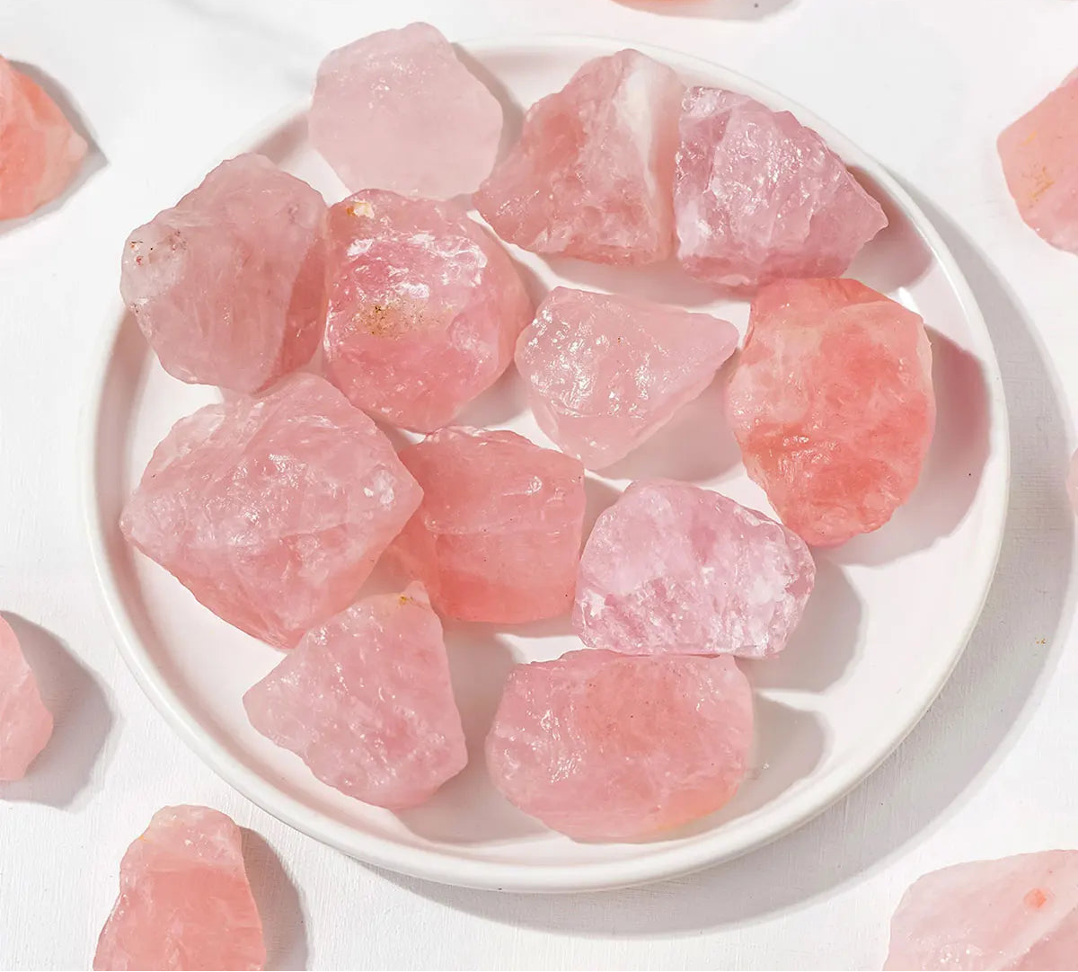 Quartzo Rosa Natural Bruto 50g | Pedra do Amor-Próprio e Cura Emocional - RoseFlow™