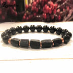 Pulseira Proteção EMF com Shungite e Turmalina - Terapia da Mulher