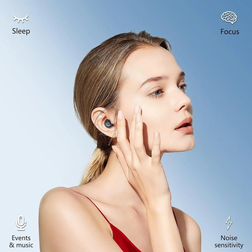 Protetores Auriculares de Silicone para Dormir | Redução 30dB e Conforto Total - SilentFlow™