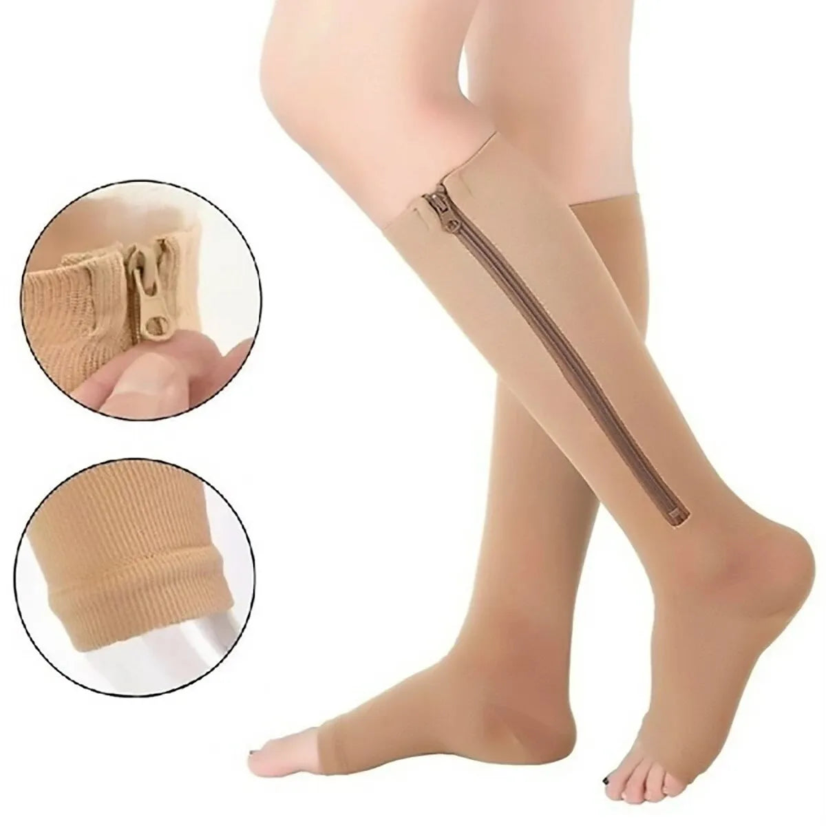 Meia de compressão com zíper - C-Socks™