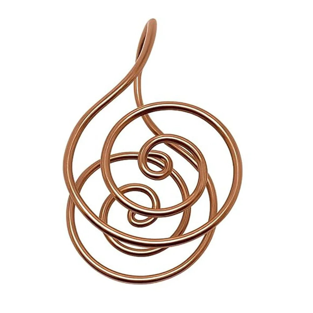 Espiral Ancestral de Cobre - Anel Energético para Palma | Conexão Milenar e Bem-estar