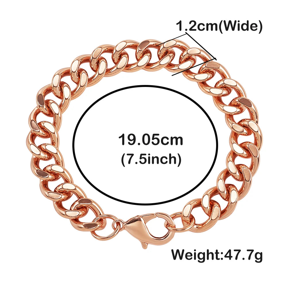 Pulseira de Cobre Puro Estilo Cubana