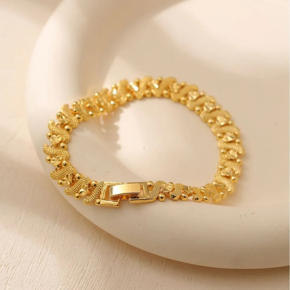 Bracelete de Cobre Puro Estilo Cubano | Elegância Unissex e Bem-estar - CubanLux™