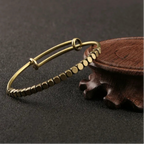 Bracelete Tibetano de Contas em Cobre