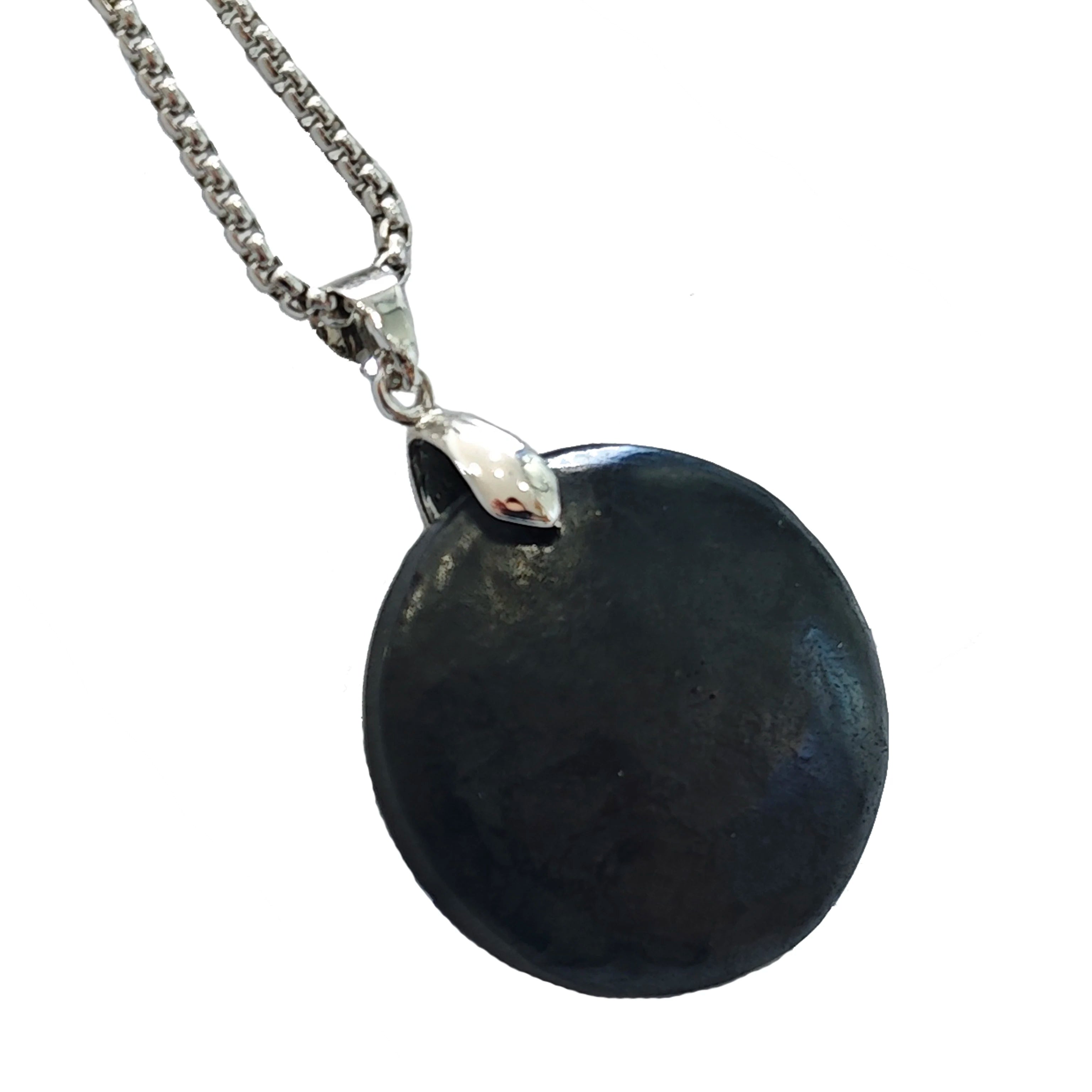 Pingente de Shungite Autêntica - Proteção Energética e Bem-Estar