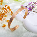 Bracelete de Cobre Puro Sem Magneto | Pulseira Ajustável Unissex