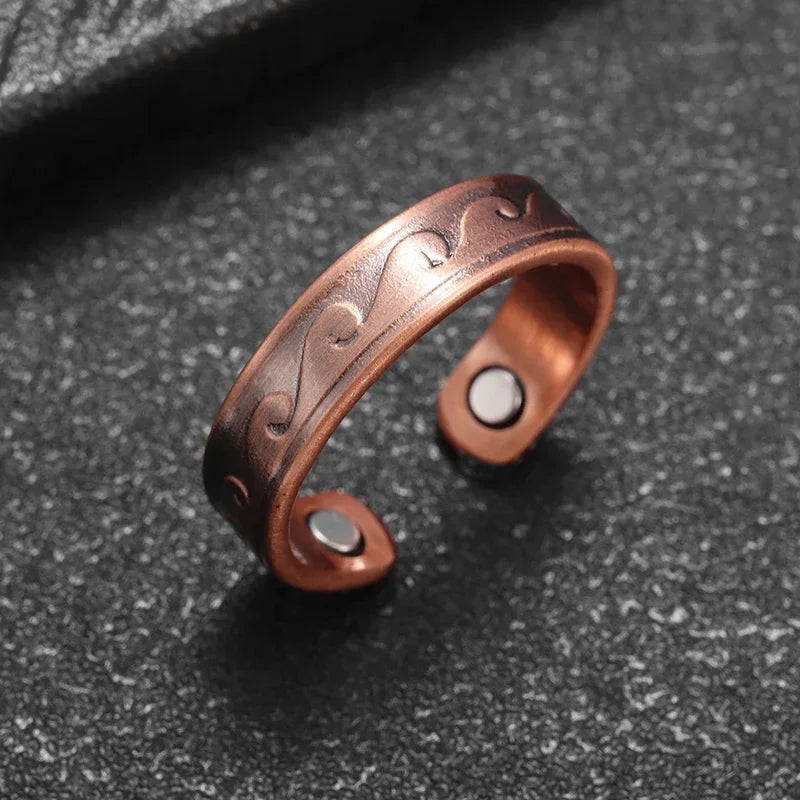 Anel de Cobre Puro 99.9% com Magnetos | 18 Modelos