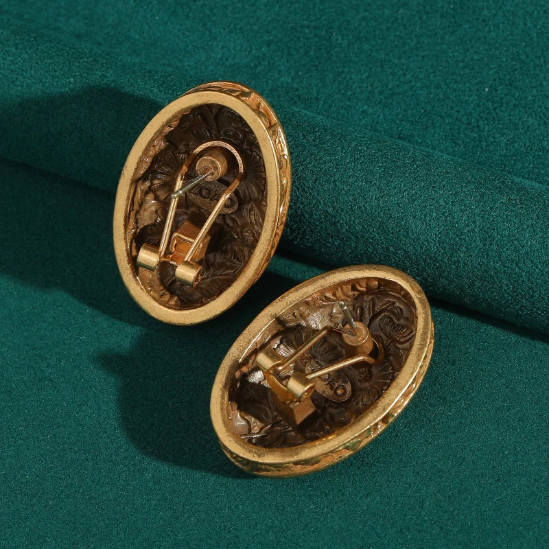 Brinco de Cobre - Art Deco Girassol de Van Gogh