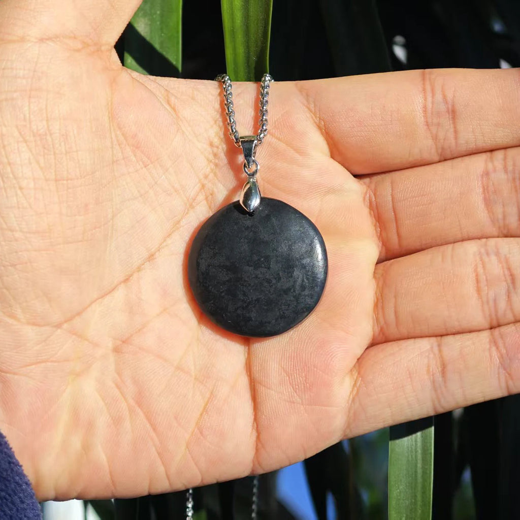 Pingente de Shungite Autêntica - Proteção Energética e Bem-Estar
