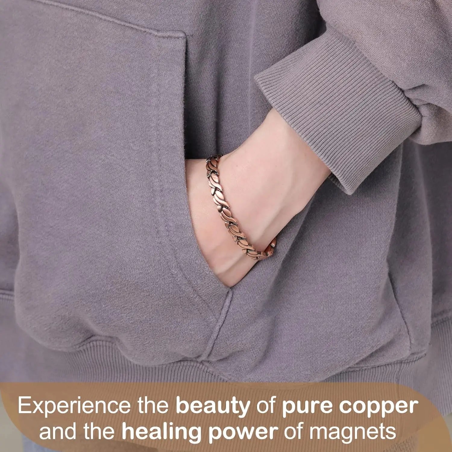 P-Energy - Bracelete Biomagnético de Cobre | Energia Vital e Beleza Natural