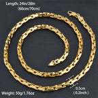 Corrente de Cobre com Banho de Ouro - Italy Link