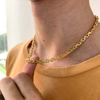 Corrente de Cobre com Banho de Ouro - Italy Link