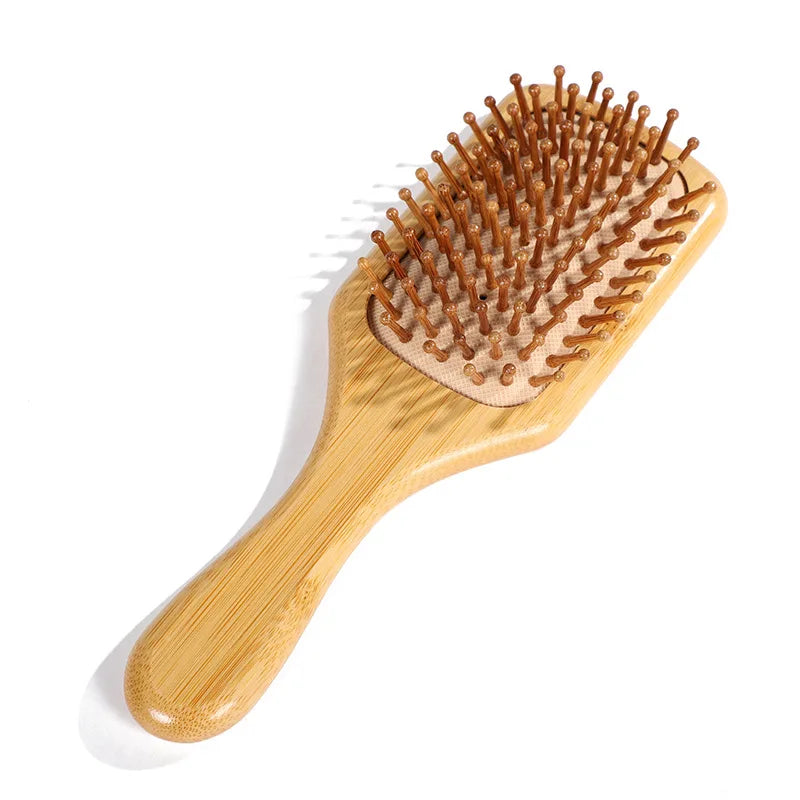 BambooFlow™ - Escova Massageadora de Bambu Natural | Reduz Queda Capilar e Estimula Crescimento