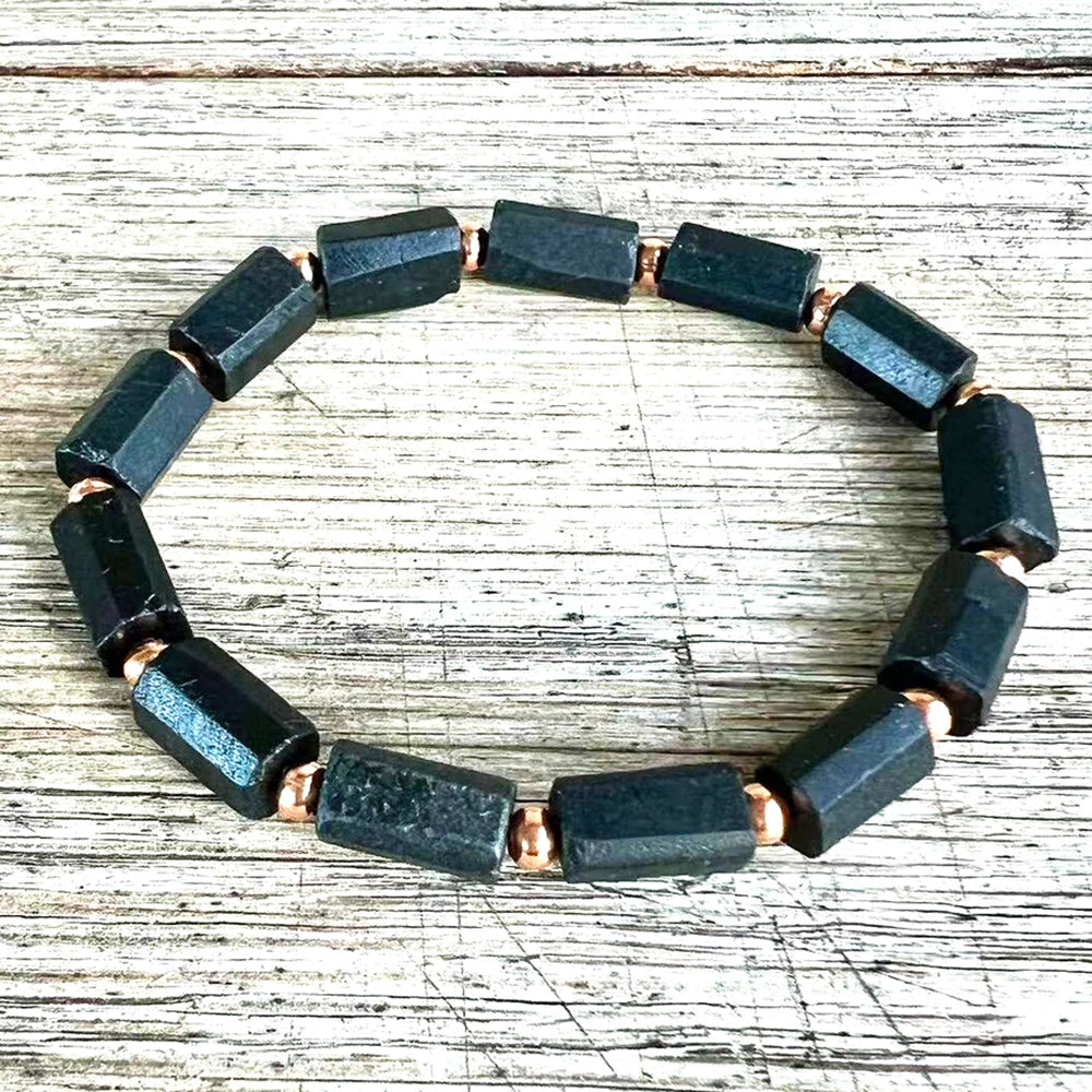 Bracelete Turmalina e Cobre - Terapia da Mulher Raw-T™
