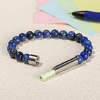 Pulseira de Mensagem Secreta com Pedras Naturais | Tubo para Desejos e Afirmações - SecretWish™