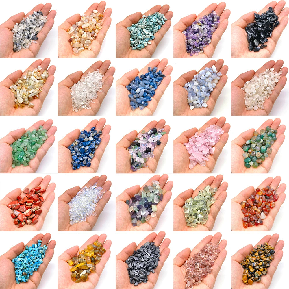 Cristais Naturais a Granel | 25 Tipos de Pedras - Quartzo Rosa, Ametista, Shungita, Olho de Tigre e Mais