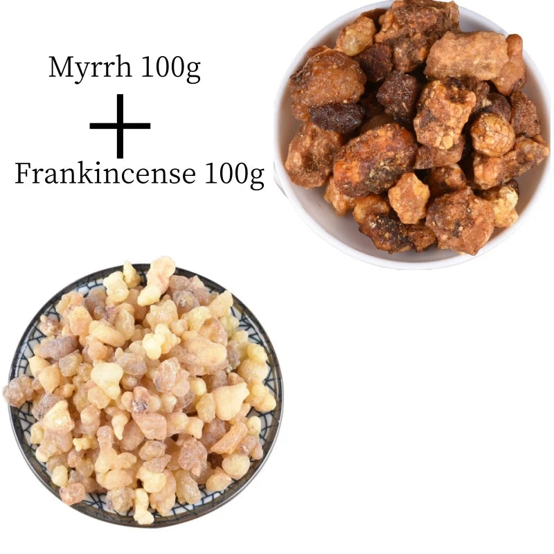 Resina de Mirra e Olíbano Natural | Incenso Puro para Aromaterapia e Meditação - SacredResin™