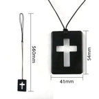 Colar com Pingente de Shungite em Cruz | Proteção Energética e Aterramento - ShungiteCross™