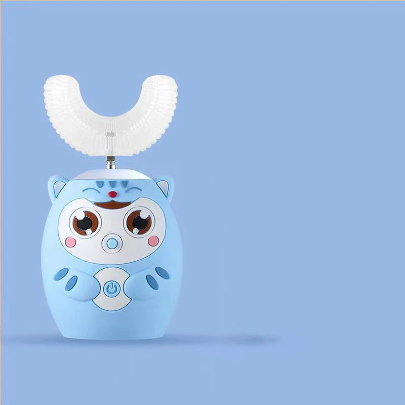 Escova de Dentes Elétrica Infantil Formato U 360° | Automática Sônica com Temporizador - SmileBuddy™