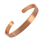 Bracelete de Cobre Puro Sem Magneto | Pulseira Ajustável Unissex