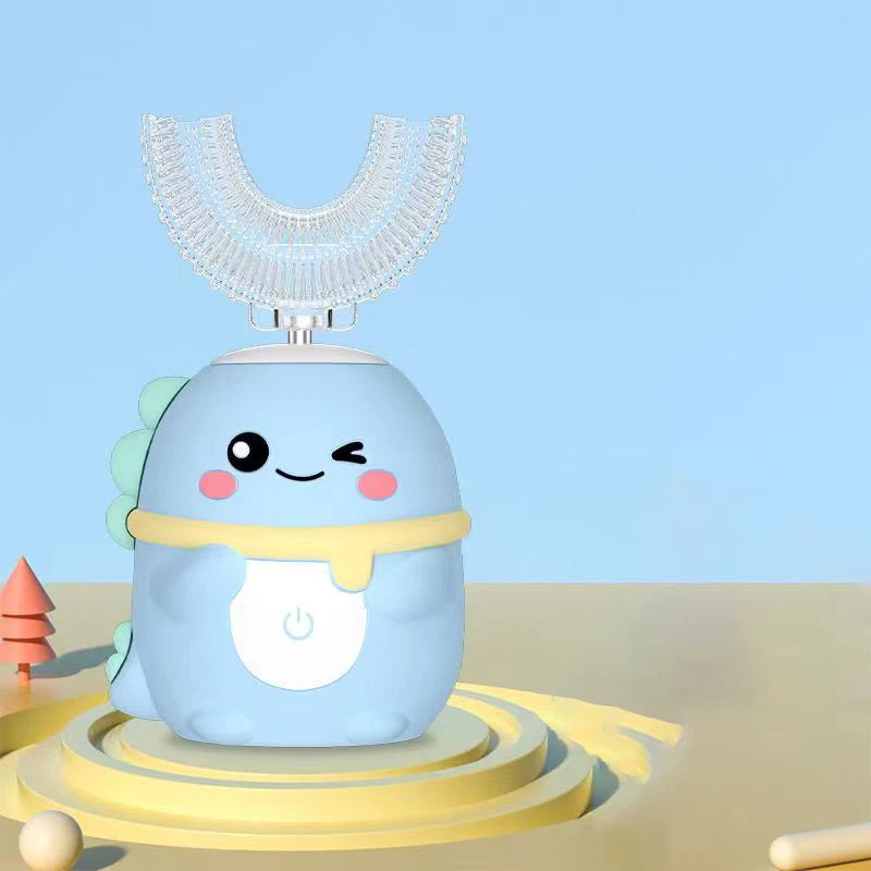Escova de Dentes Elétrica Infantil Formato U 360° | Automática Sônica com Temporizador - SmileBuddy™