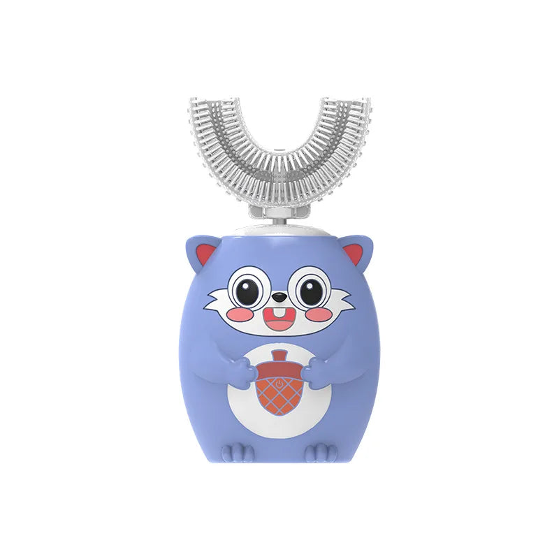 Escova de Dentes Elétrica Infantil Formato U 360° | Automática Sônica com Temporizador - SmileBuddy™