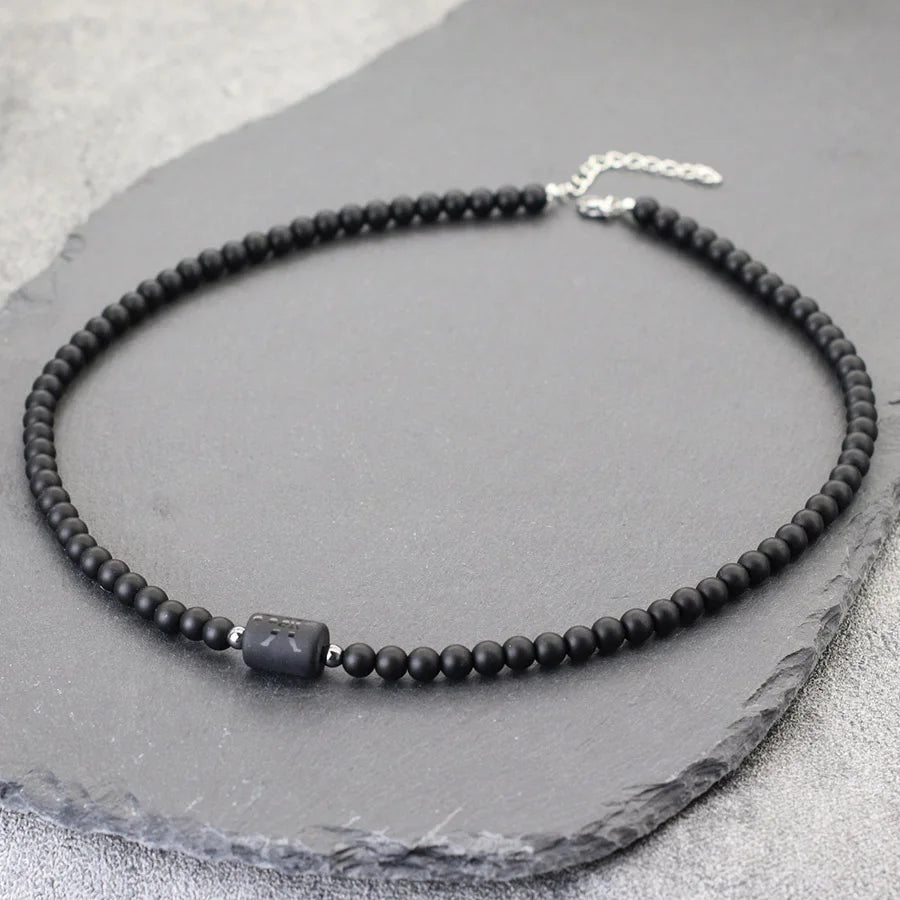 Conjunto Zodíaco - Colar e Bracelete de Onix