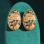Brinco de Cobre - Art Deco Girassol de Van Gogh