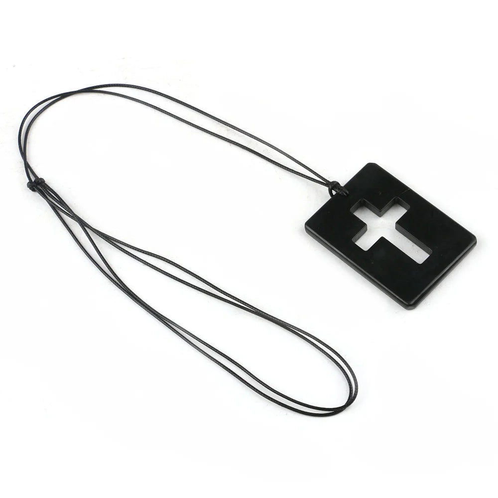 Colar com Pingente de Shungite em Cruz | Proteção Energética e Aterramento - ShungiteCross™