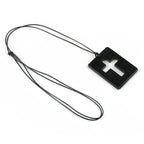 Colar com Pingente de Shungite em Cruz | Proteção Energética e Aterramento - ShungiteCross™