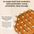 AuraComb™ Pro - Guasha de Cobre e Madeira | Terapia Bioenergética