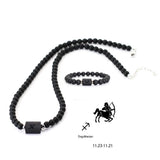 Conjunto Zodíaco - Colar e Bracelete de Onix