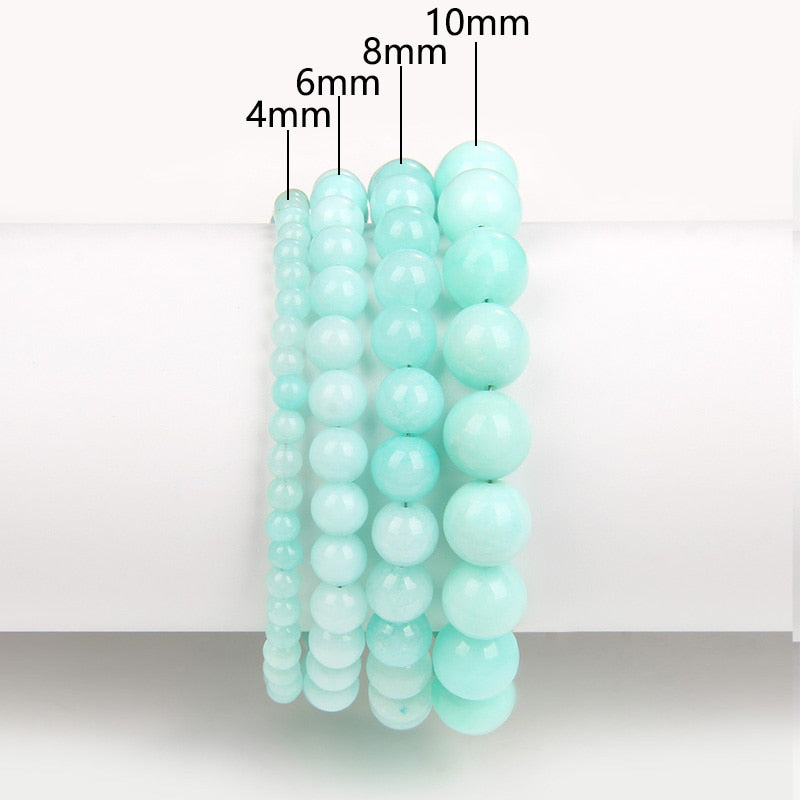 Pulseira de Amazonite Frisado - Terapia da Mulher