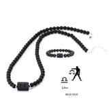 Conjunto Zodíaco - Colar e Bracelete de Onix