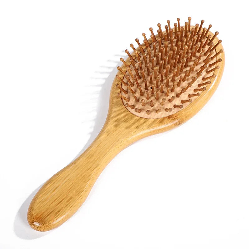 BambooFlow™ - Escova Massageadora de Bambu Natural | Reduz Queda Capilar e Estimula Crescimento