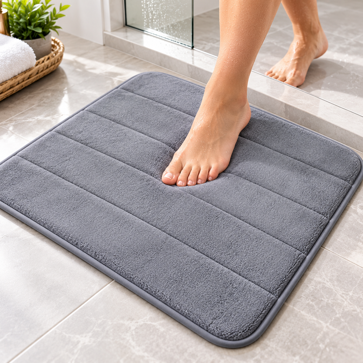 Tapete de Banheiro Absorvente Antiderrapante | Soft Essencial