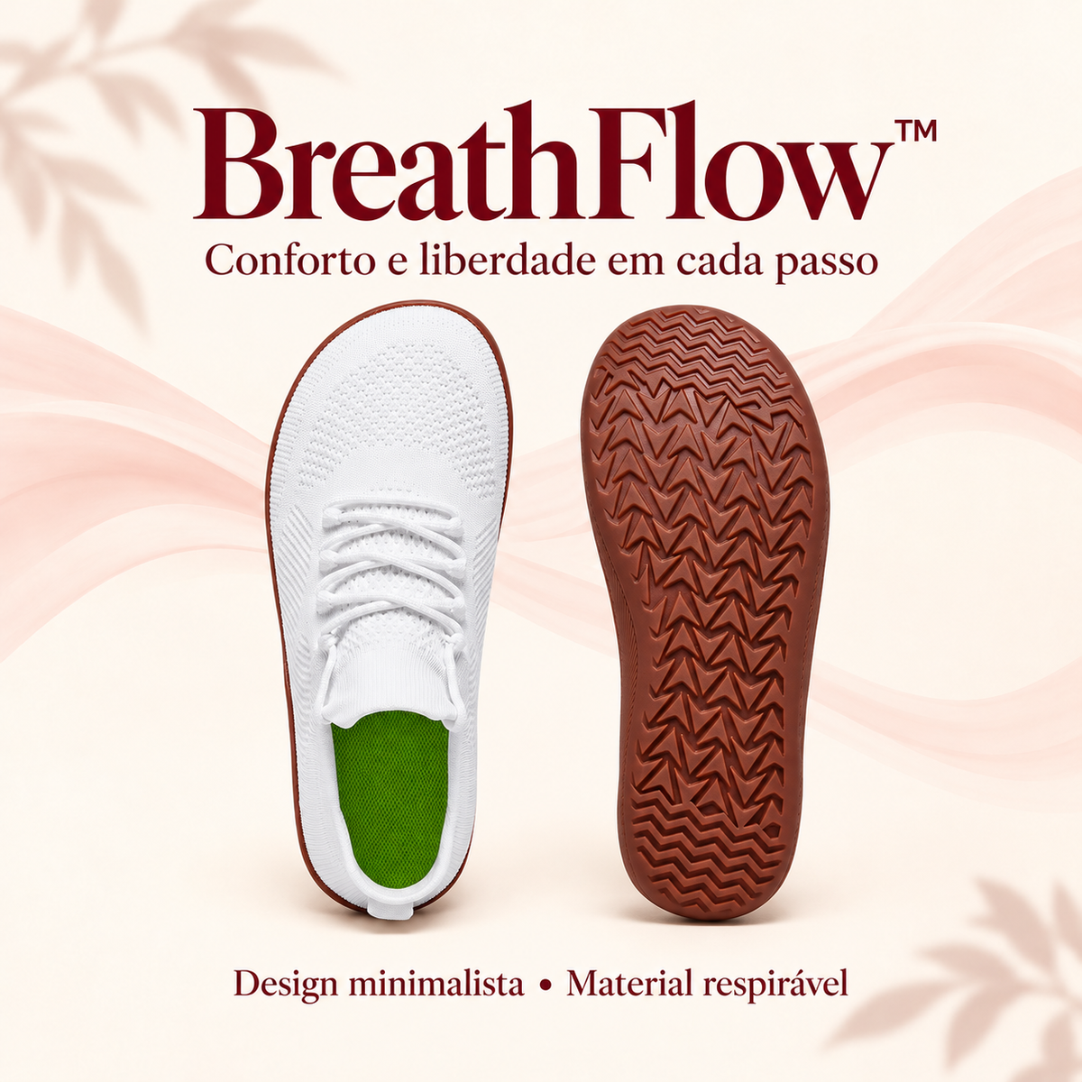 Tênis Barefoot Minimalista Respirável BreathFlow™